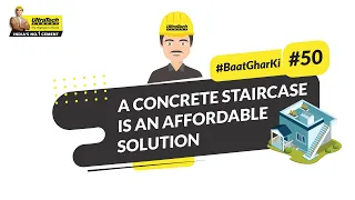 How to build a concrete staircase in just 6 simple steps? | English | #BaatGharKi