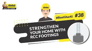 RCC Footing Tips | Right Way to Install Trapezoidal RCC Footing | #BaatGharKi | UltraTech | English